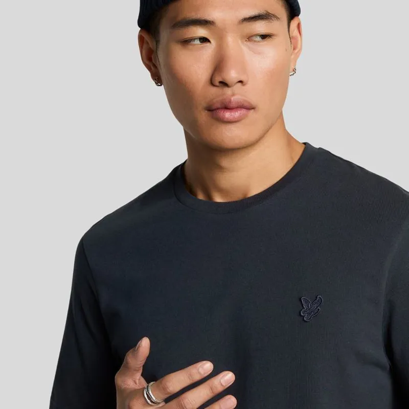 Lyle and Scott Tonal Eagle T-Shirt - Dark Navy-4