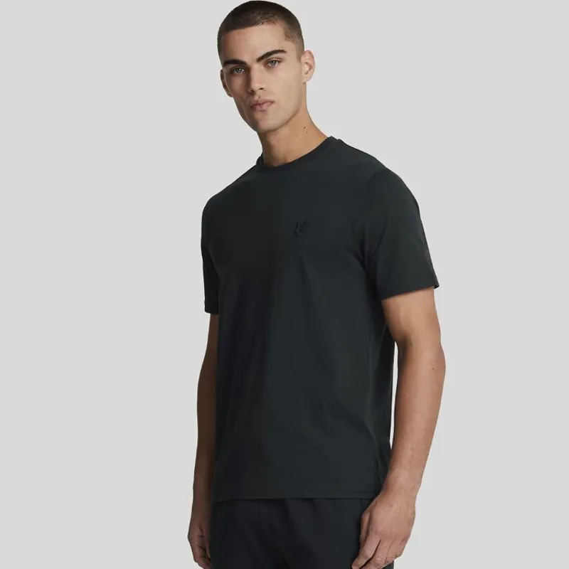Lyle and Scott Tonal Eagle T-Shirt - Jet Black-1