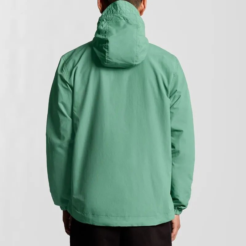 Lyle and Scott Zip Through Hooded Jacket - Agave Green-4