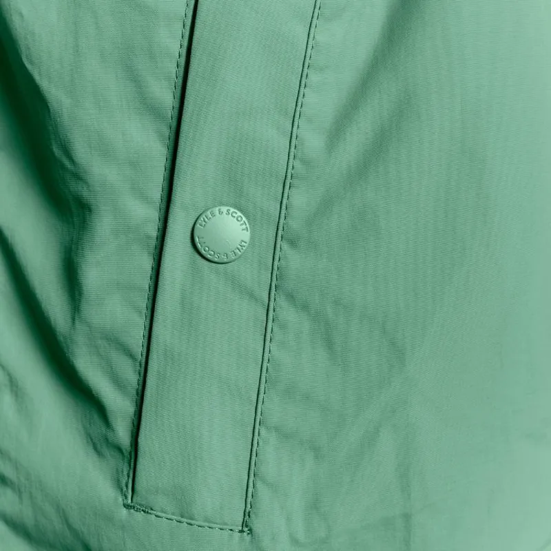 Lyle and Scott Zip Through Hooded Jacket - Agave Green-5