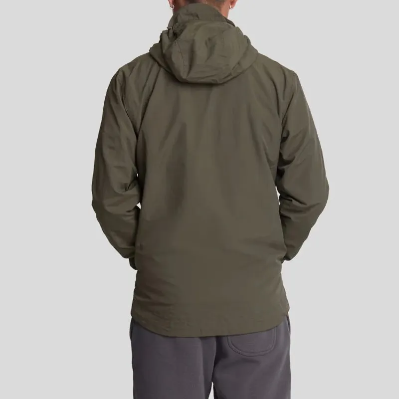 Lyle and Scott Zip Through Hooded Jacket - Olive-3