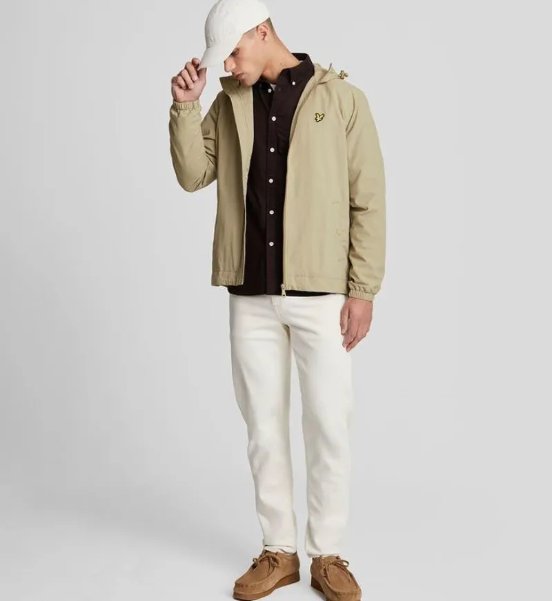 Lyle and Scott Zip Through Hooded Jacket - Sage Uniform-1