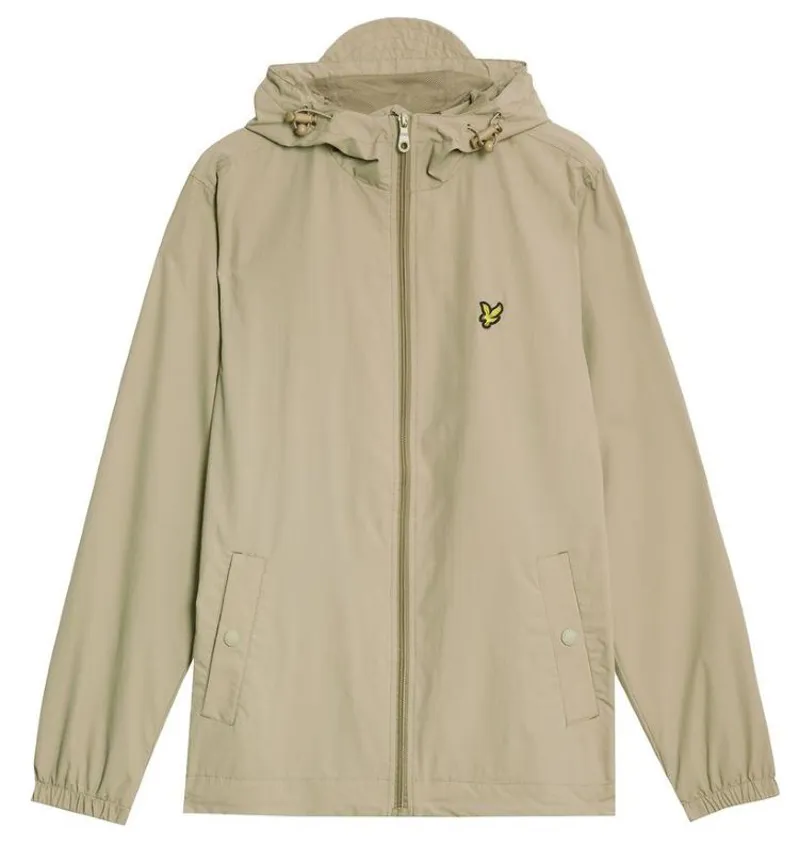 Lyle and Scott Zip Through Hooded Jacket - Sage Uniform