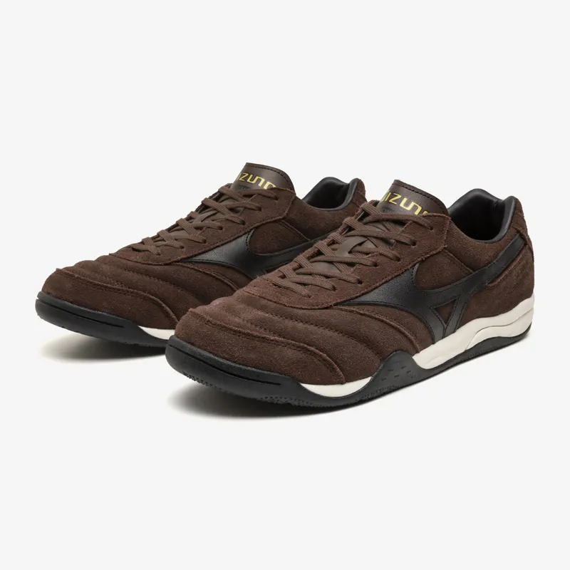 Mizuno Morelia LS - Chicory Coffee/Black Bean/Football Gold-1