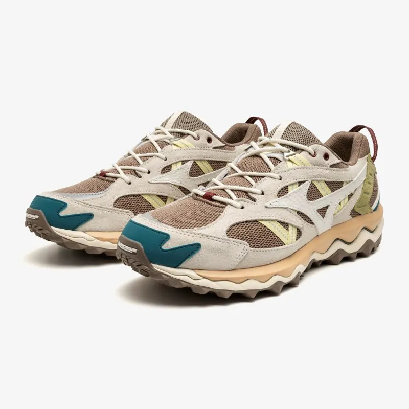 Mizuno Wave Mujin TL - Fossil/Snow White/Summer Sand-1