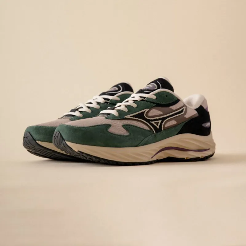 Mizuno Wave Rider Beta - Silver Cloud/Vulcan/Bistro Green-1