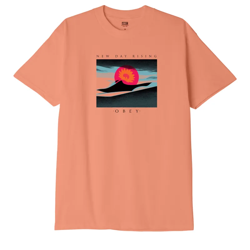OBEY A New Day Rising T-Shirt - Citrus