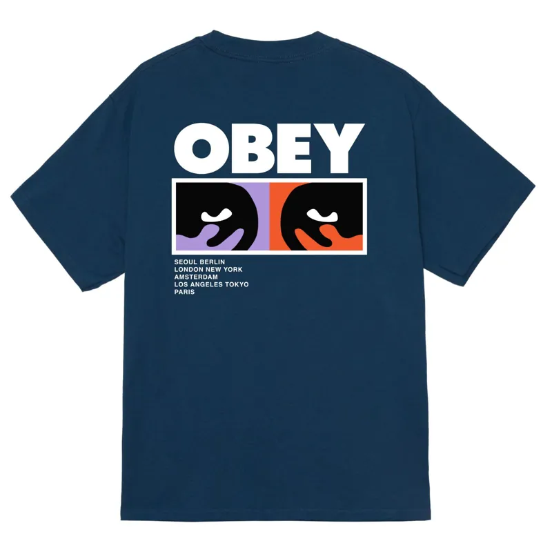 OBEY Always Watching T-Shirt - Harbor Blue-1