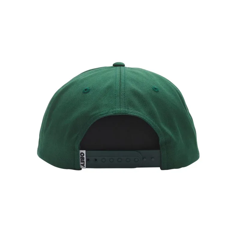 OBEY Bold Twill 6 Panel Strapback - Dark Cedar-1