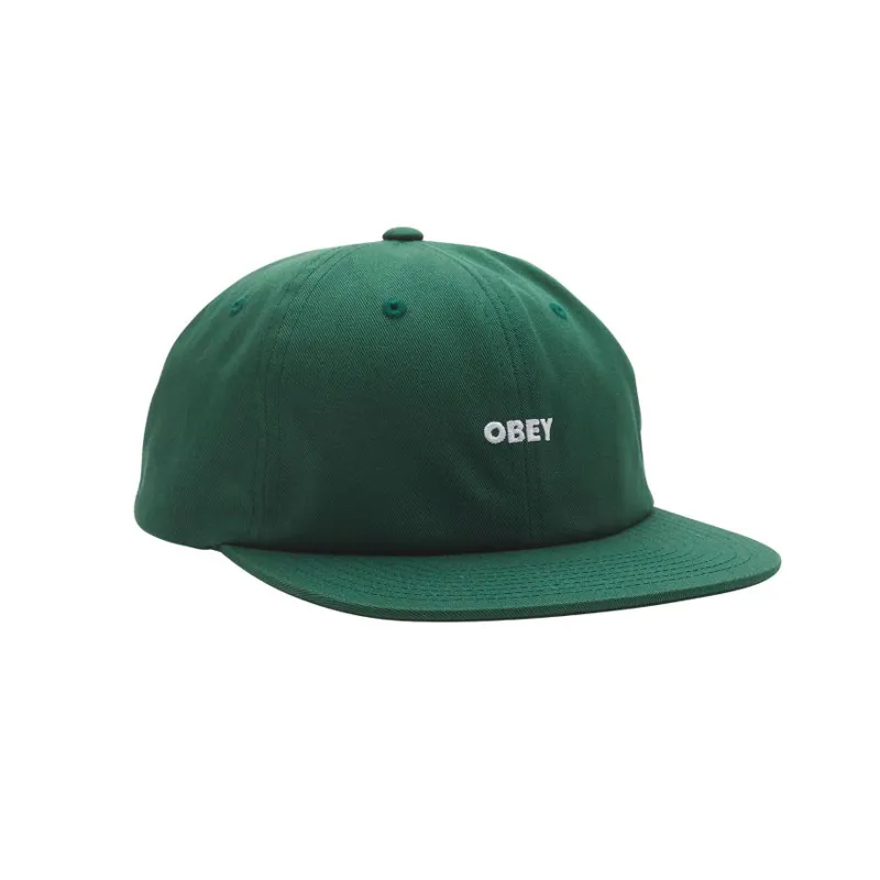OBEY Bold Twill 6 Panel Strapback - Dark Cedar