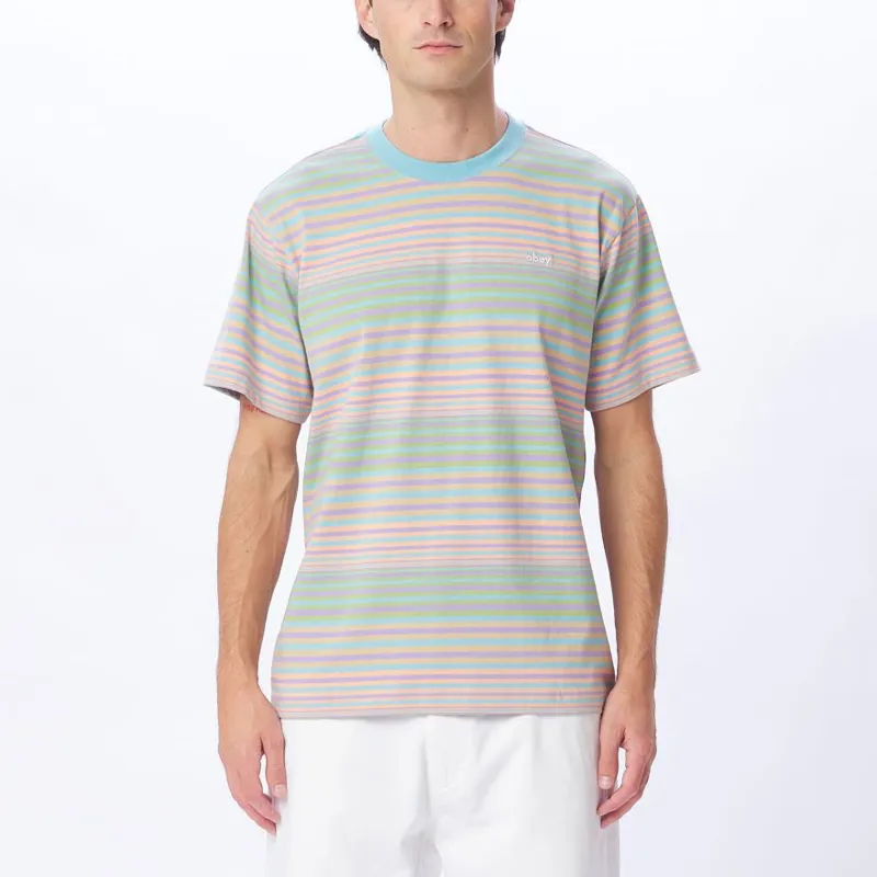 OBEY Break T-Shirt - Sky Blue Multi