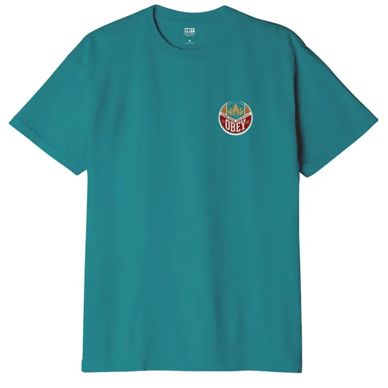 OBEY Catch A Fire T-Shirt - Verdigris