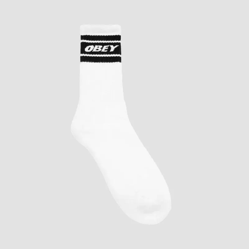 OBEY Cooper II Socks - White/Black