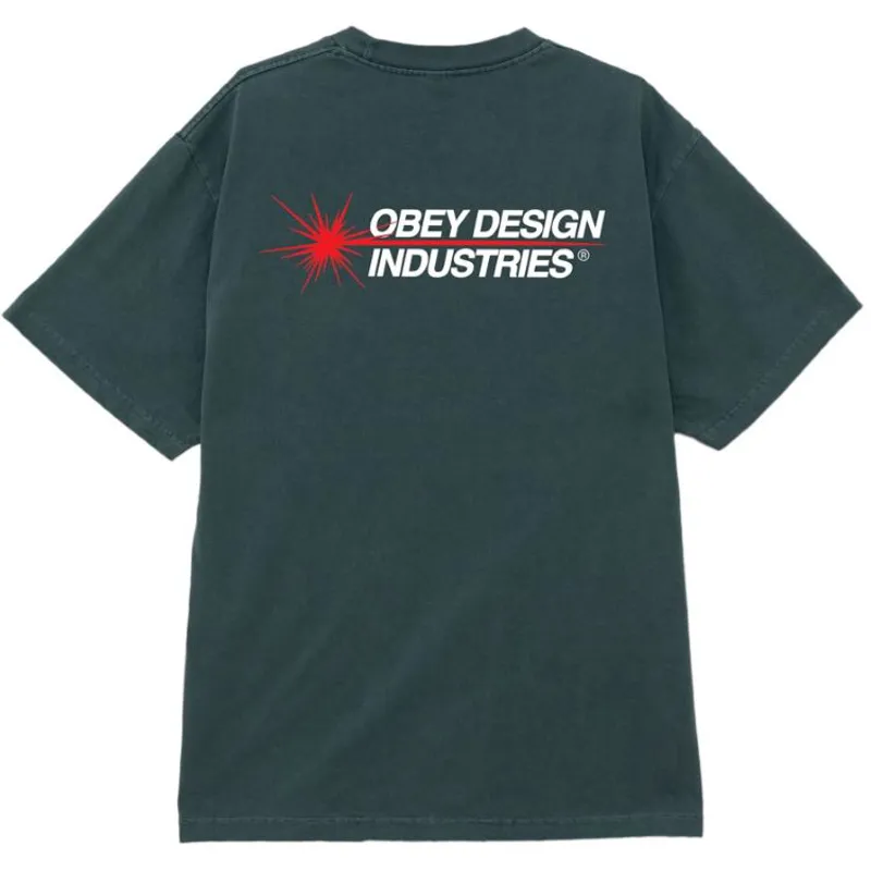 OBEY Design Industries T-Shirt - Pigment Rain Forest-1
