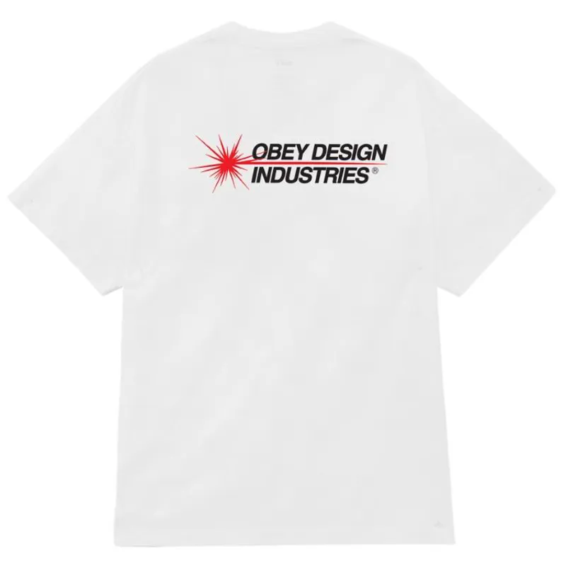 OBEY Design Industries T-Shirt - Pigment Vintage White-1