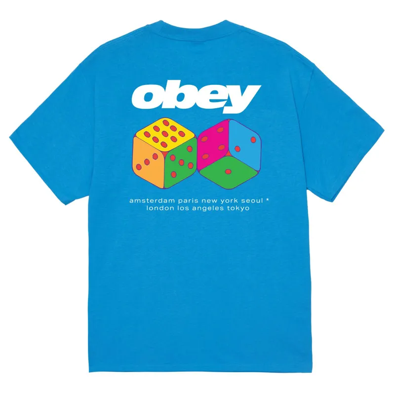 OBEY Dice T-Shirt - Azure Blue-1