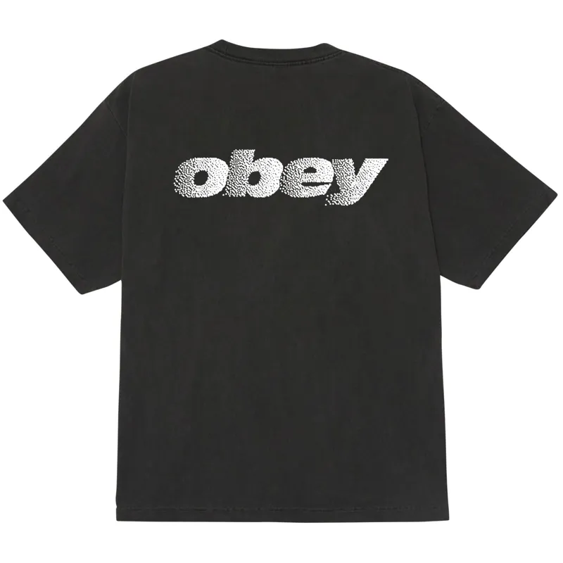 OBEY Diffusion T-Shirt - Pigment Dusty Black-1