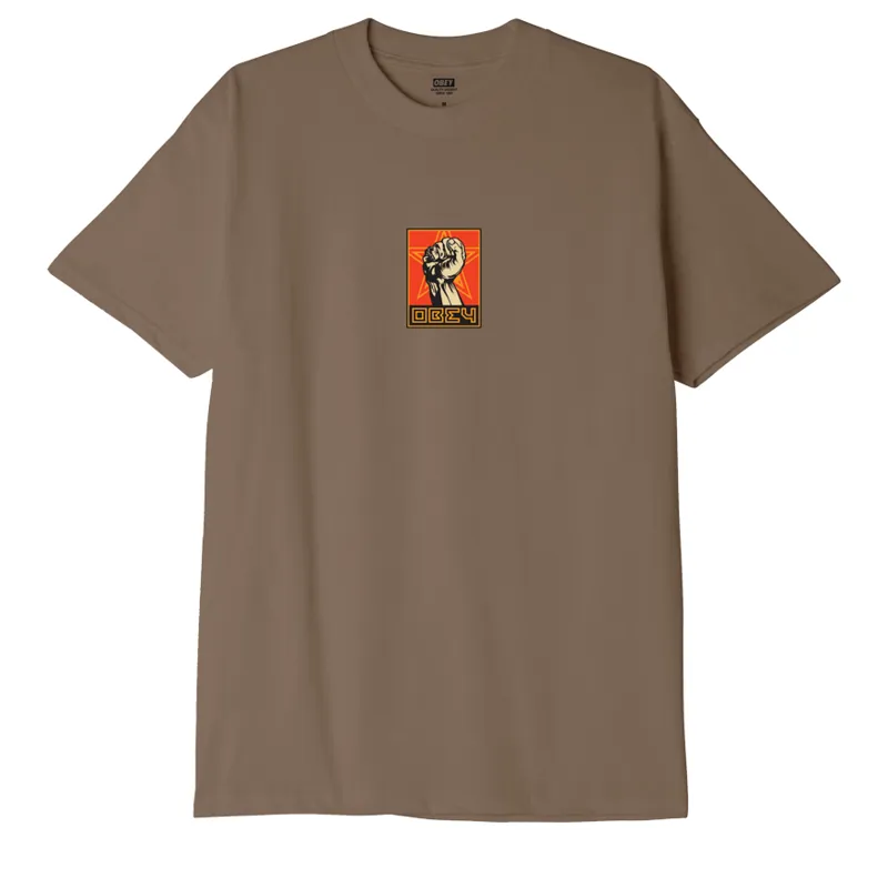 OBEY Fist T-Shirt - Silt