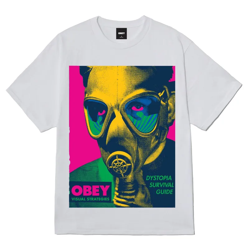 OBEY Gas Mask T-Shirt - White