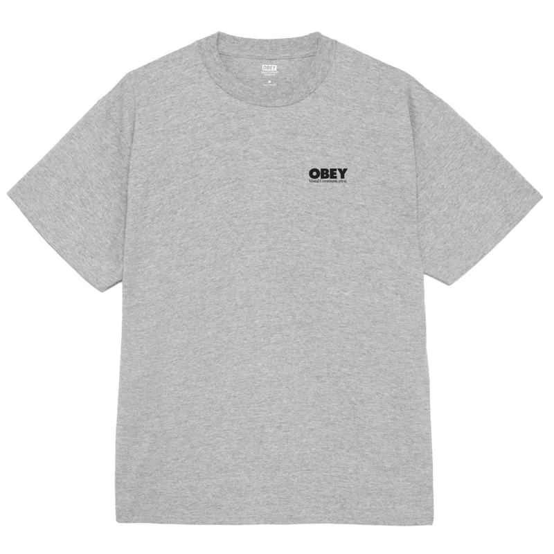 OBEY Global Systems T-Shirt - Heather Grey