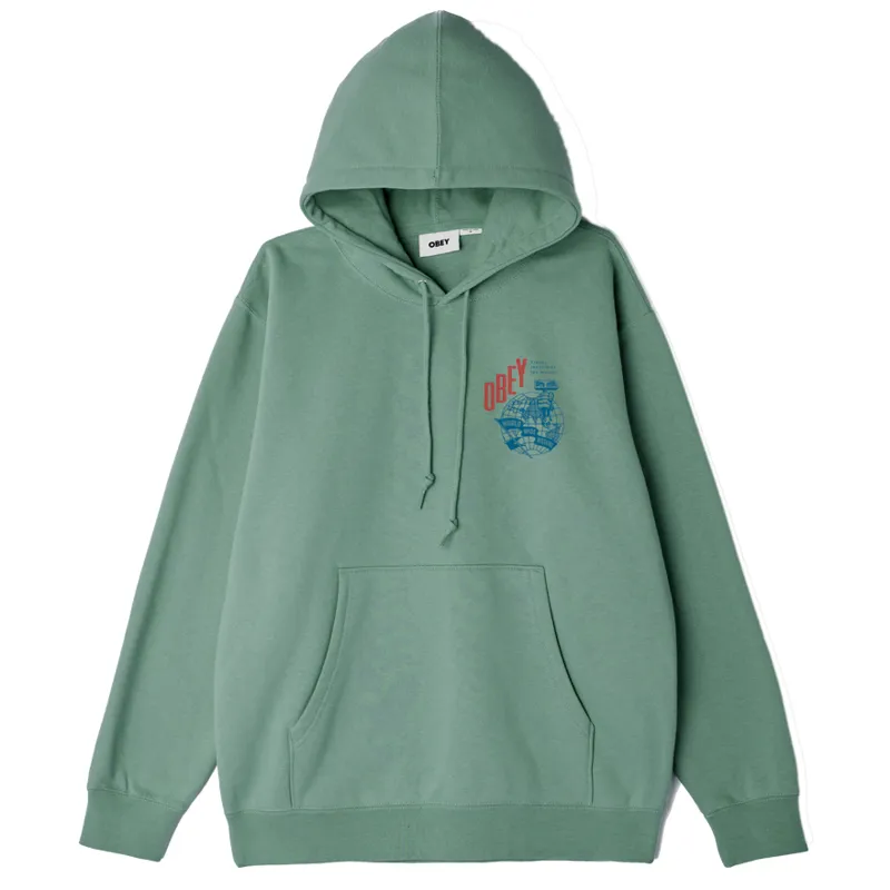 OBEY Hammer Globe Hoodie - Jade