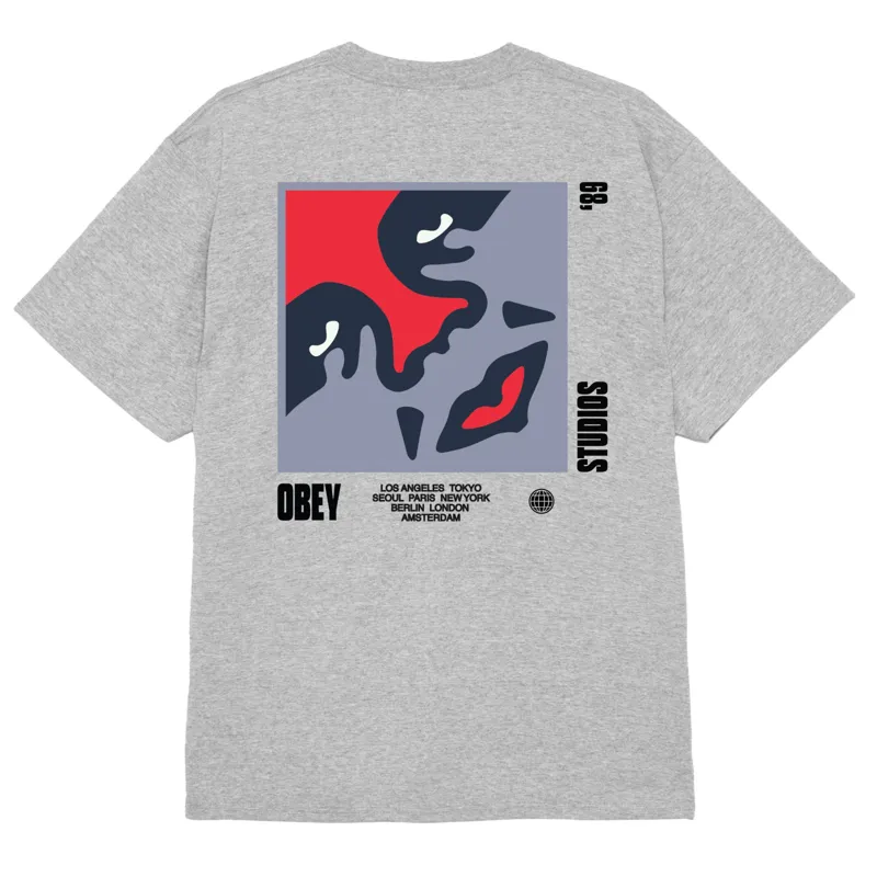 OBEY Icon 89 T-Shirt - Heather Grey-1