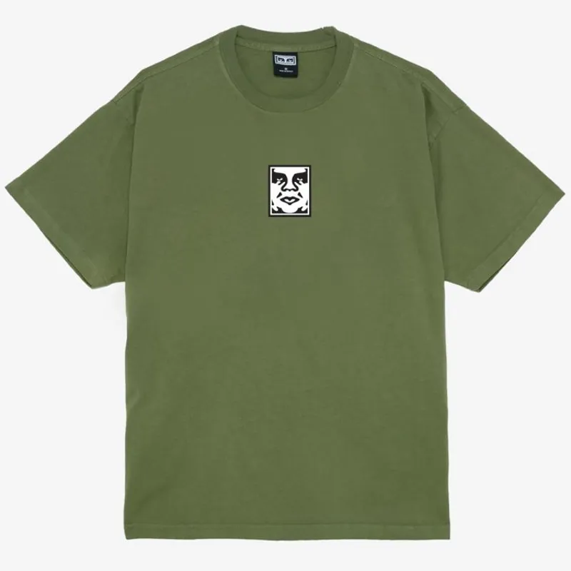 OBEY Icon Heavyweight T-Shirt - Moss Green