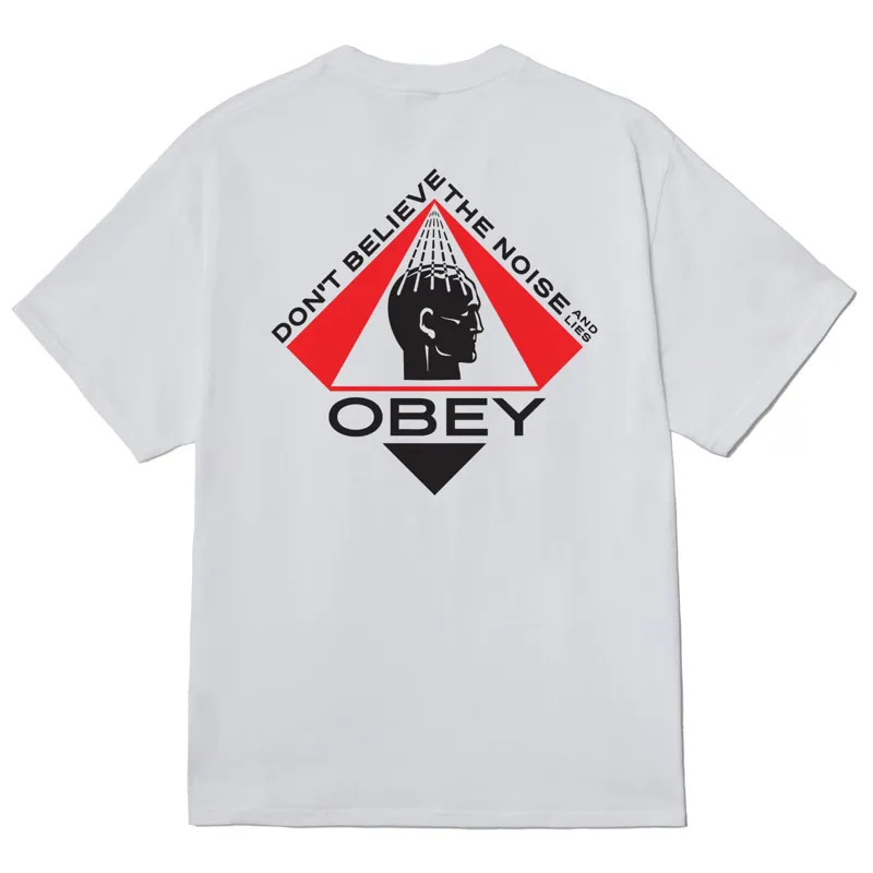 OBEY Icon Pyramid T-Shirt - White-1