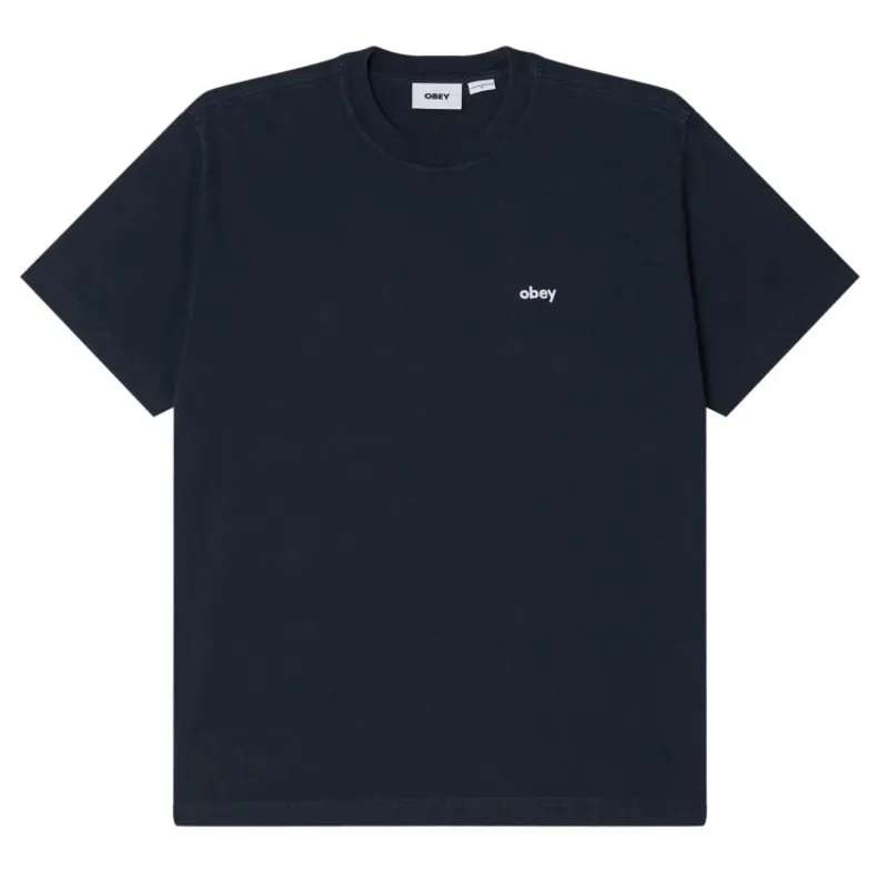 OBEY Lowercase Pigment T-Shirt - Pigment Dark Navy