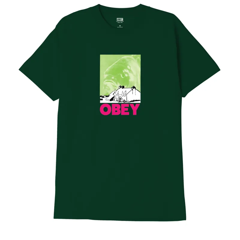 OBEY Misery Loves Company T-Shirt - Forest Green