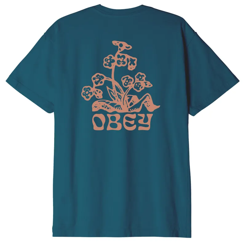 OBEY Organics T-Shirt - Deep Lagoon-1