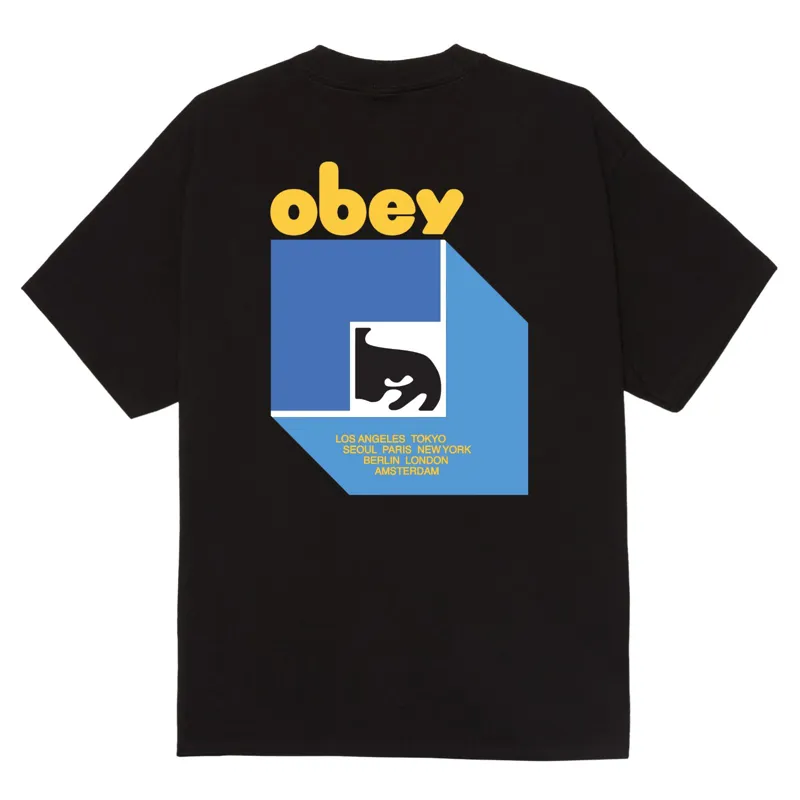 OBEY Peep Hole T-Shirt - Black-1