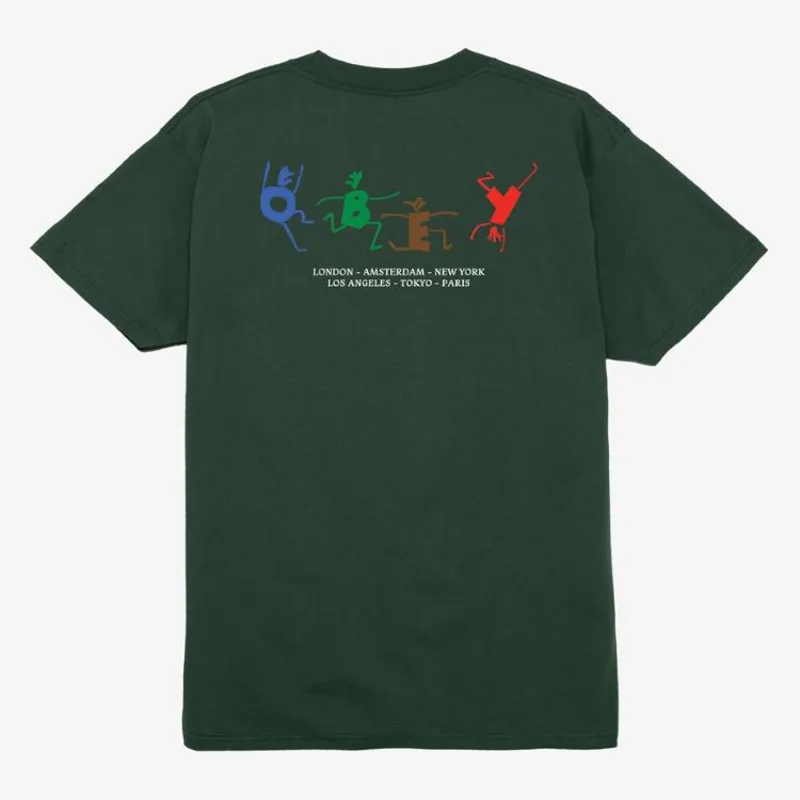 OBEY Play T-Shirt - Forest Green-1