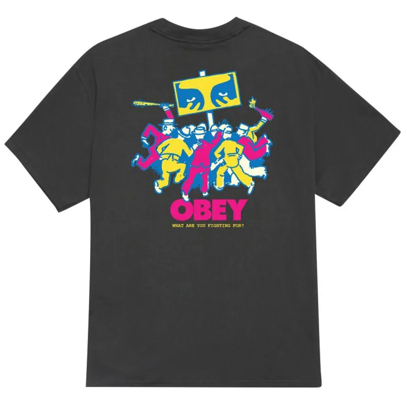OBEY Steady Mobbin' T-Shirt - Vintage Black-1