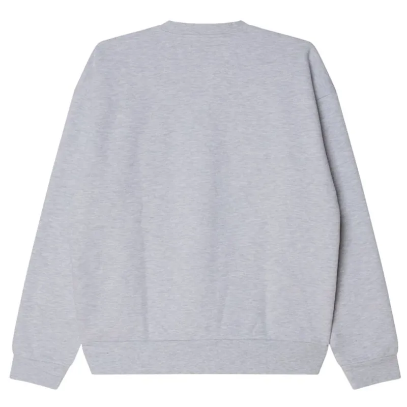 OBEY Studios Stamp Extra Heavy Crew Sweat - Ash Grey-1