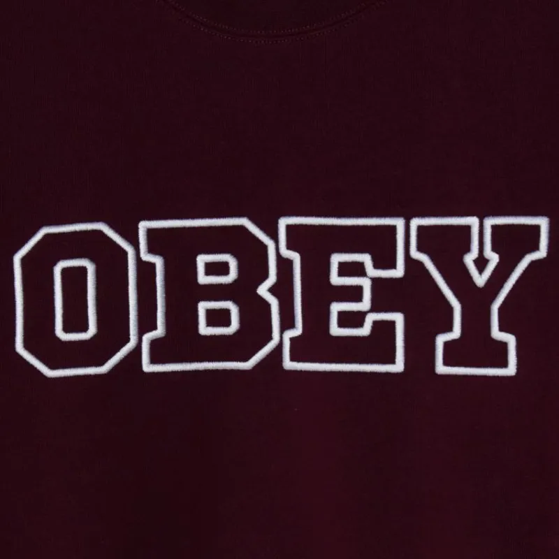 OBEY Tenor Extra Heavy Crew Sweat - Winetasting-2