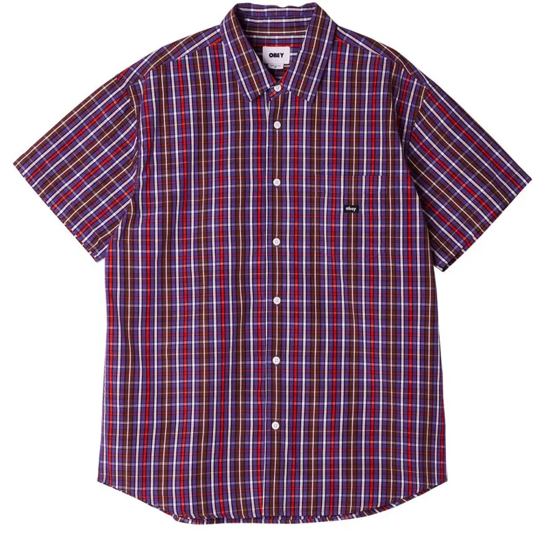 OBEY Tim SS Shirt - Lavender Silk Multi