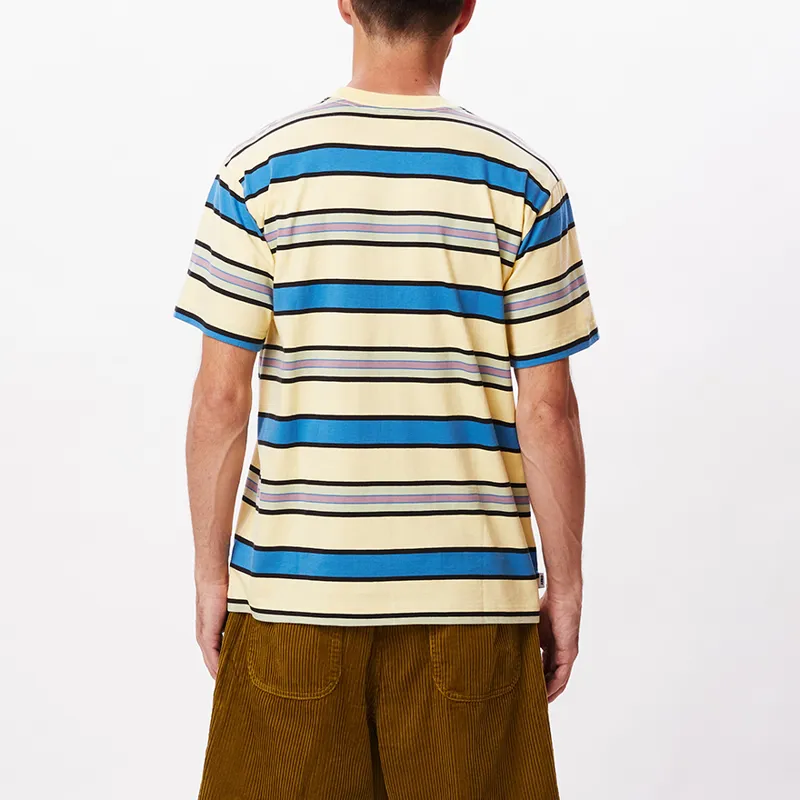 OBEY Valencia Stripe T-Shirt - Butter Multi-4
