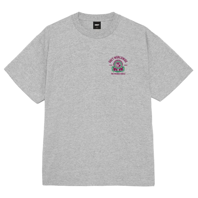 OBEY Vicious Circle T-Shirt - Heather Grey