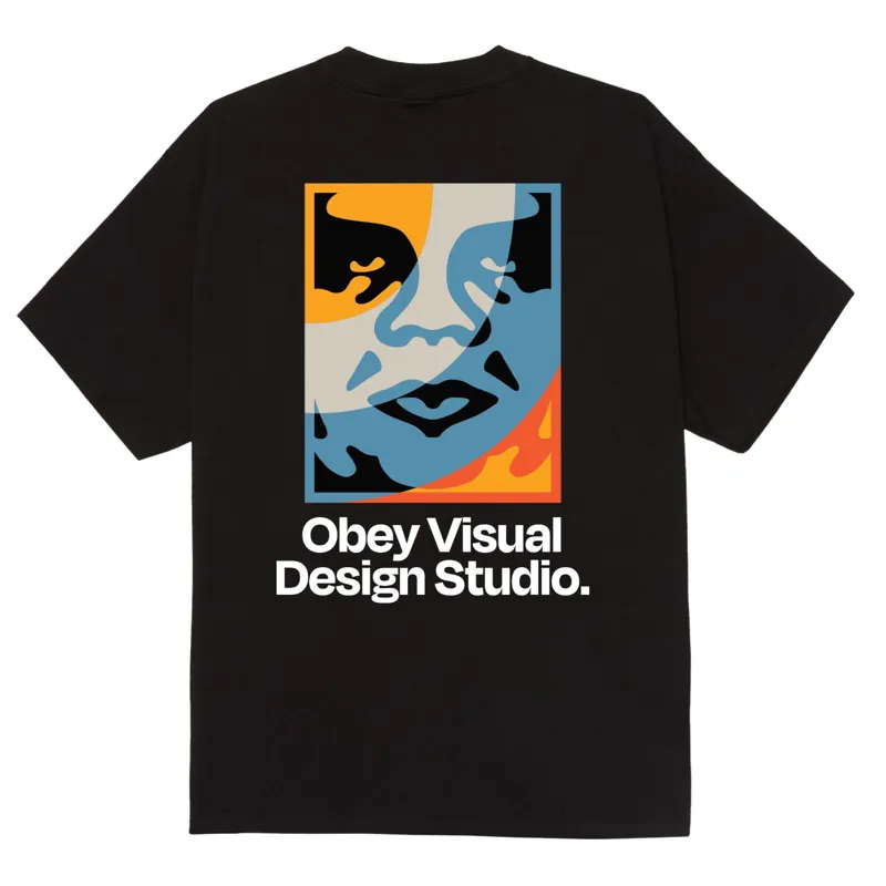 OBEY Visual Design Studio T-Shirt - Black-1