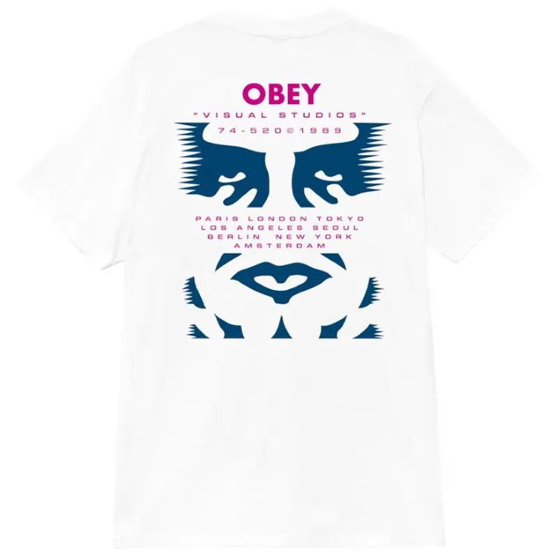 OBEY Visual Studies T-Shirt - White-1