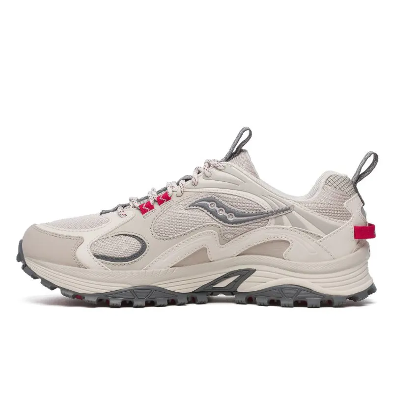 Saucony Grid Aura X - Dove/Red-2