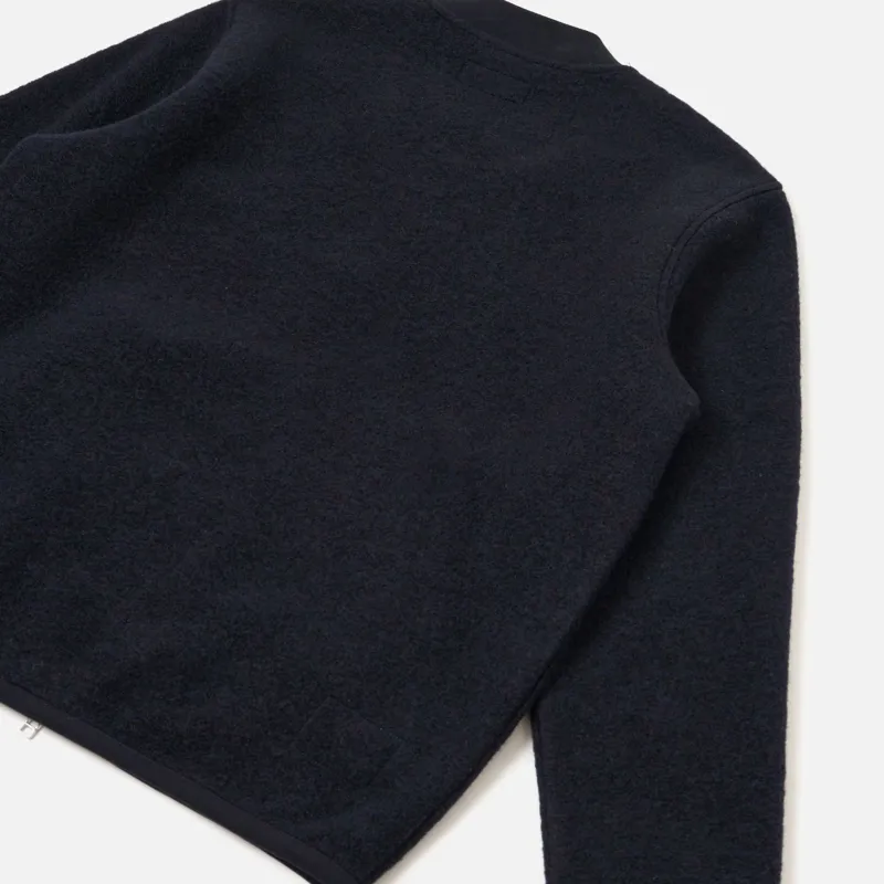Universal Works Zip Bomber Jacket - Navy-1