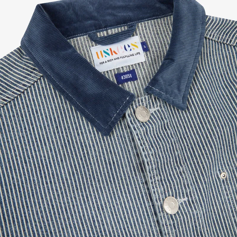 Uskees 3058 Founders Jacket - Blue Railroad Hickory-3