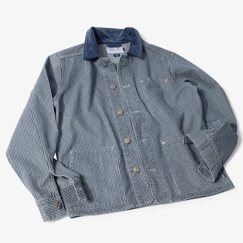 Uskees 3058 Founders Jacket - Blue Railroad Hickory-5