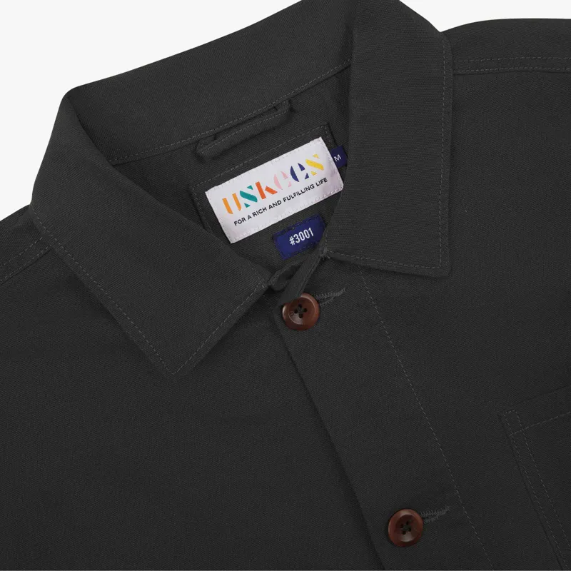 Uskees 3001 Overshirt - Charcoal-2