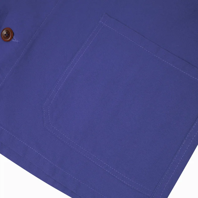 Uskees 3001 Overshirt - Ultra Blue-3