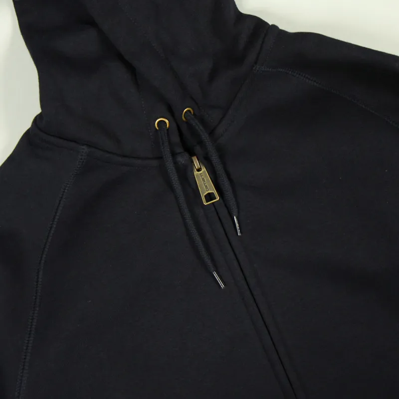Carhartt WIP Hooded Chase Jacket - Dark Navy/Gold-1