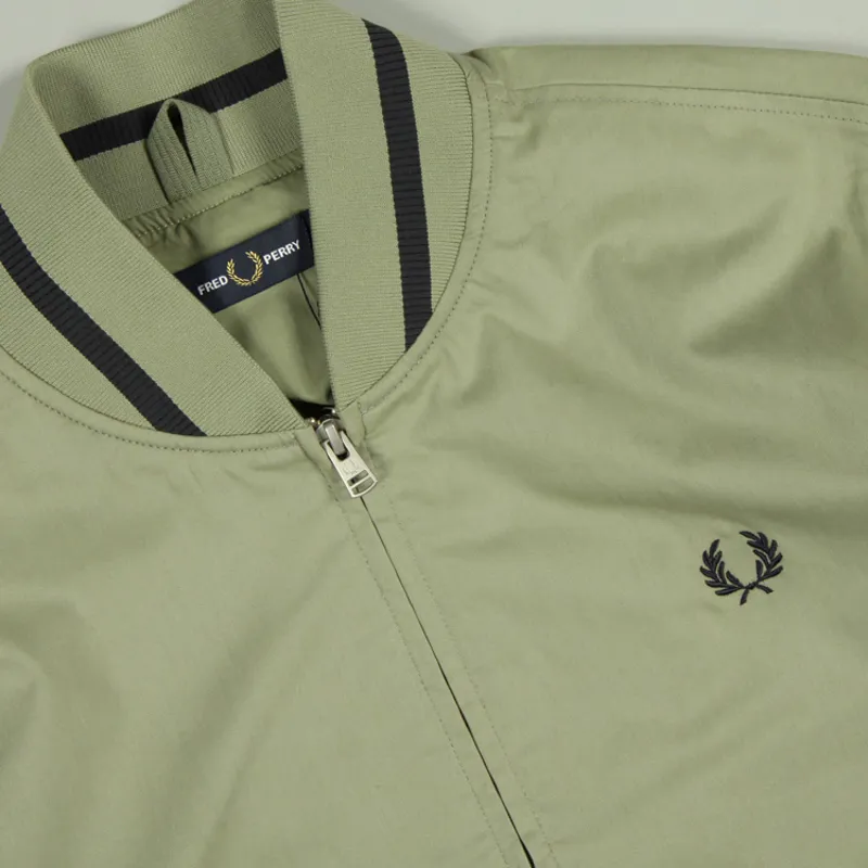 Fred perry bomber jacket green shop