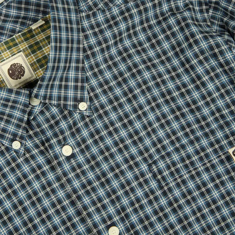 Pretty Green Classic Fit Checked Shirt - Blue-1